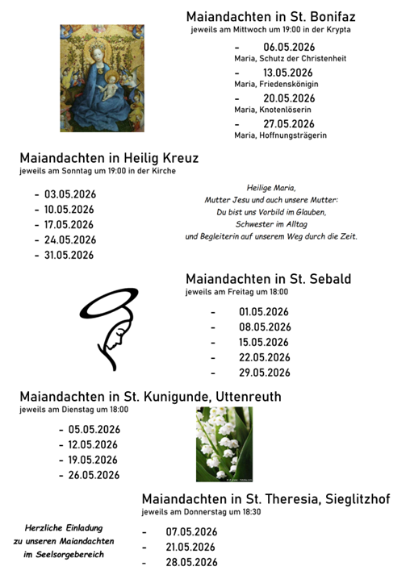 Maiandachten