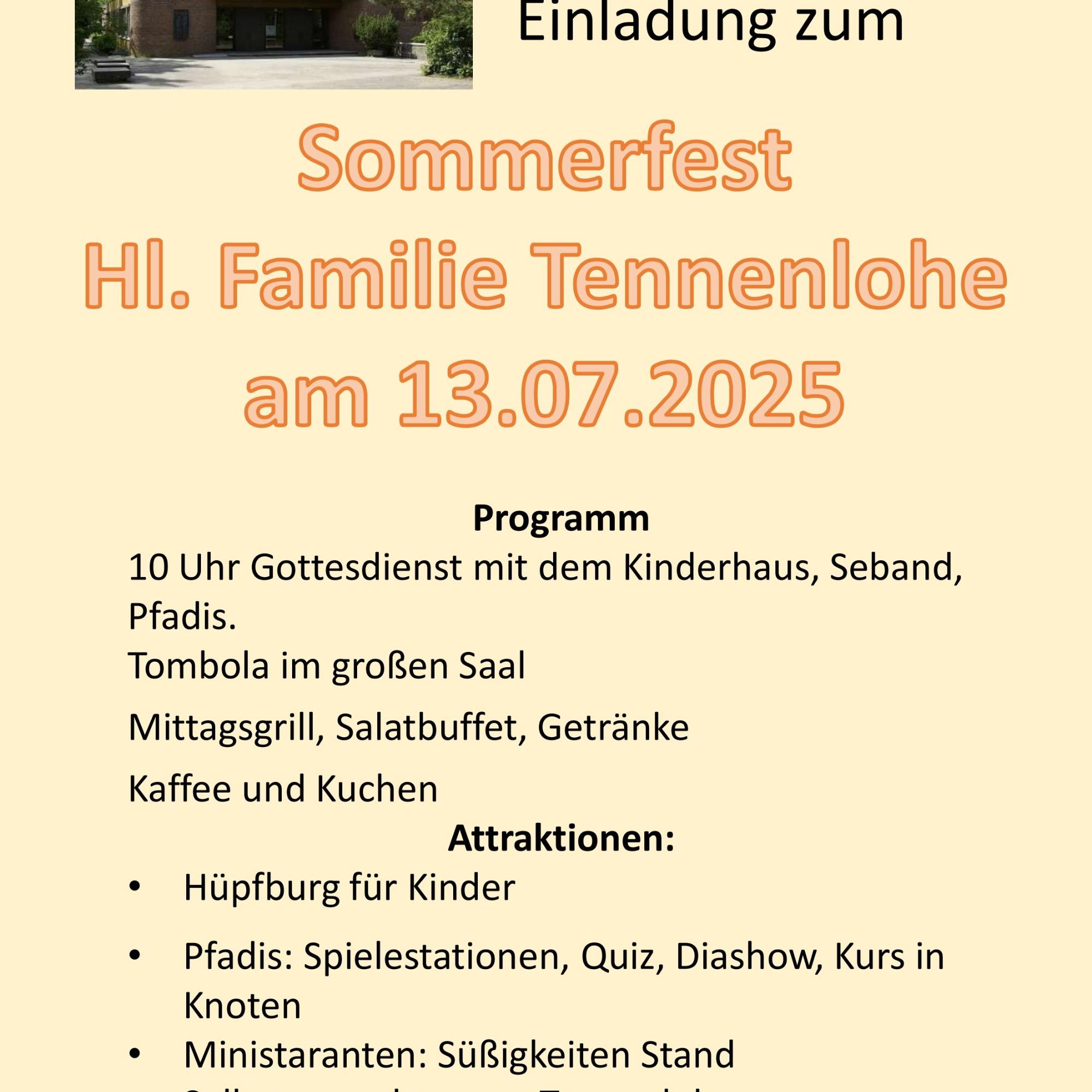 Sommerfest HL Familie 2025