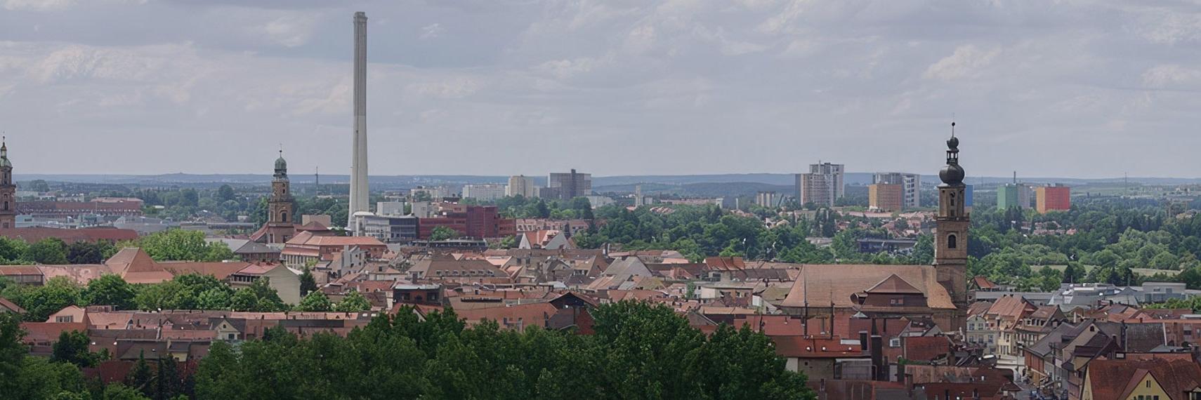 Pamoramablick vom Burgberg auf Erlangen